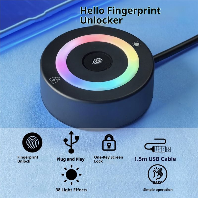 قارئ بصمات الأصابع LXYB18B بتق - مراجعة Fingerprint Reader Usb وسعره