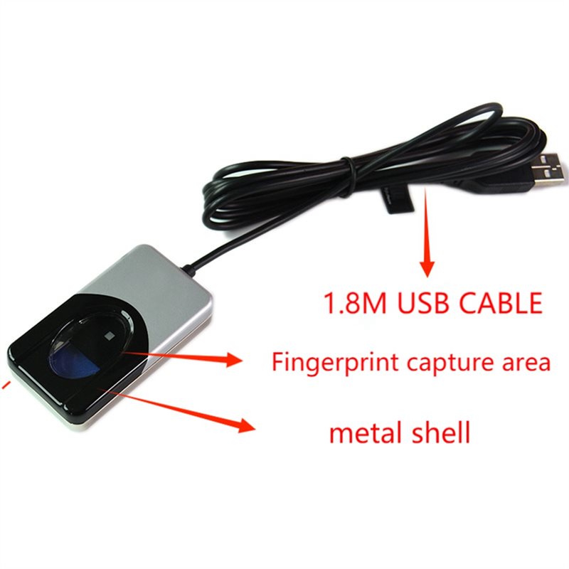 قارئ بصمات الأصابع ABZZ - ماسح - مراجعة Fingerprint Reader Usb وسعره