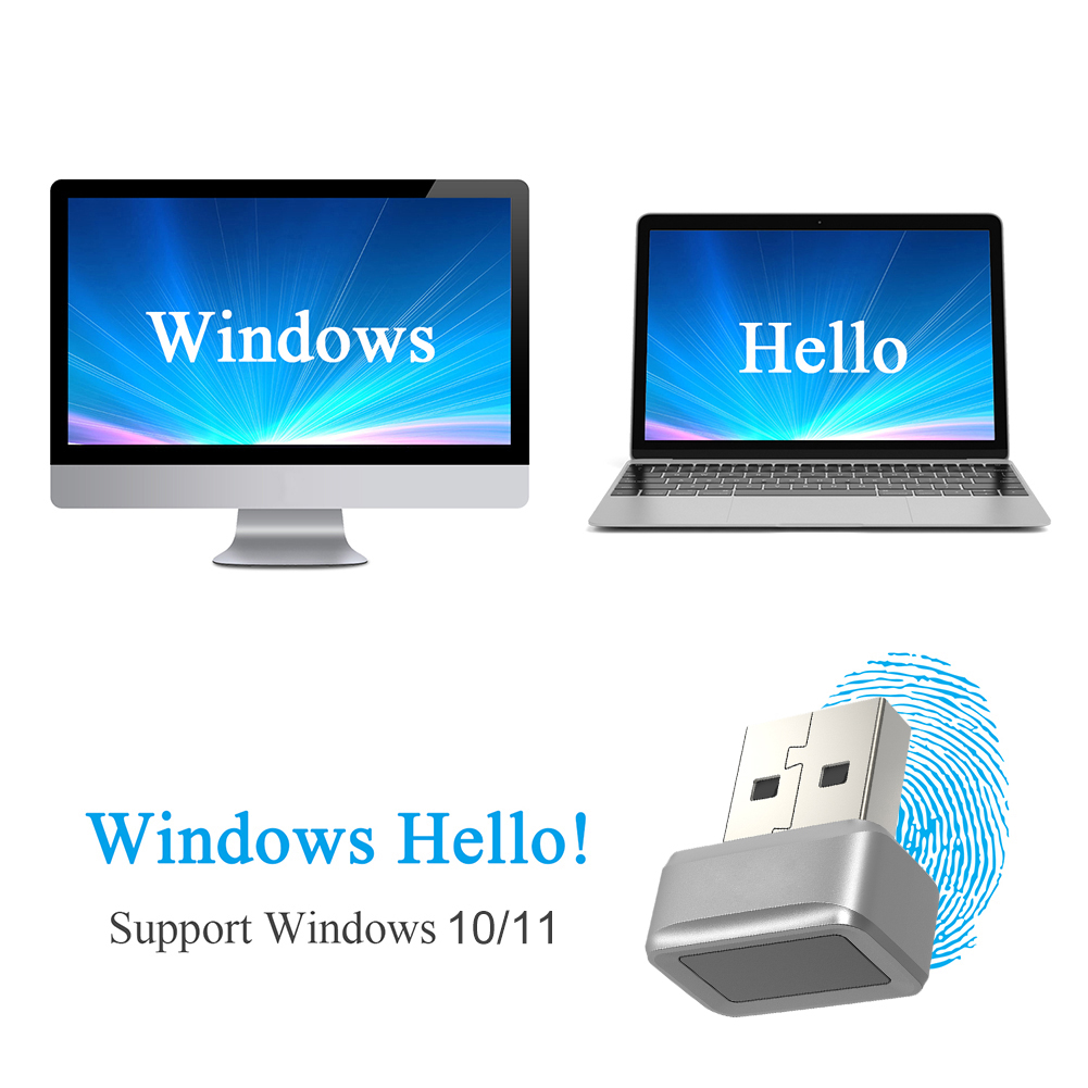قارئ بصمات الأصابع USB 360 °   - مراجعة Fingerprint Reader Usb وسعره