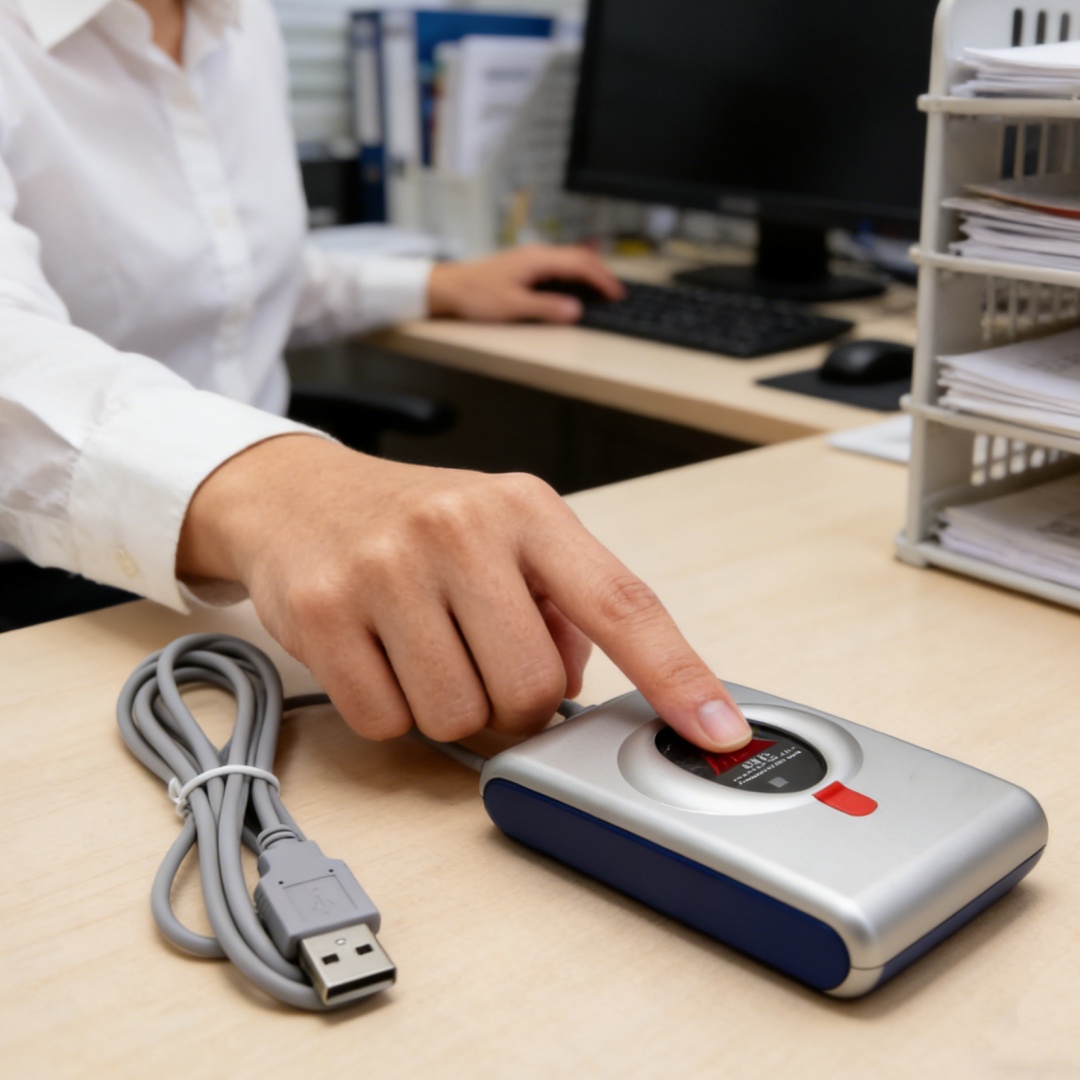 قارئ بصمات الأصابع USB مع مستش - مراجعة Fingerprint Reader Usb وسعره