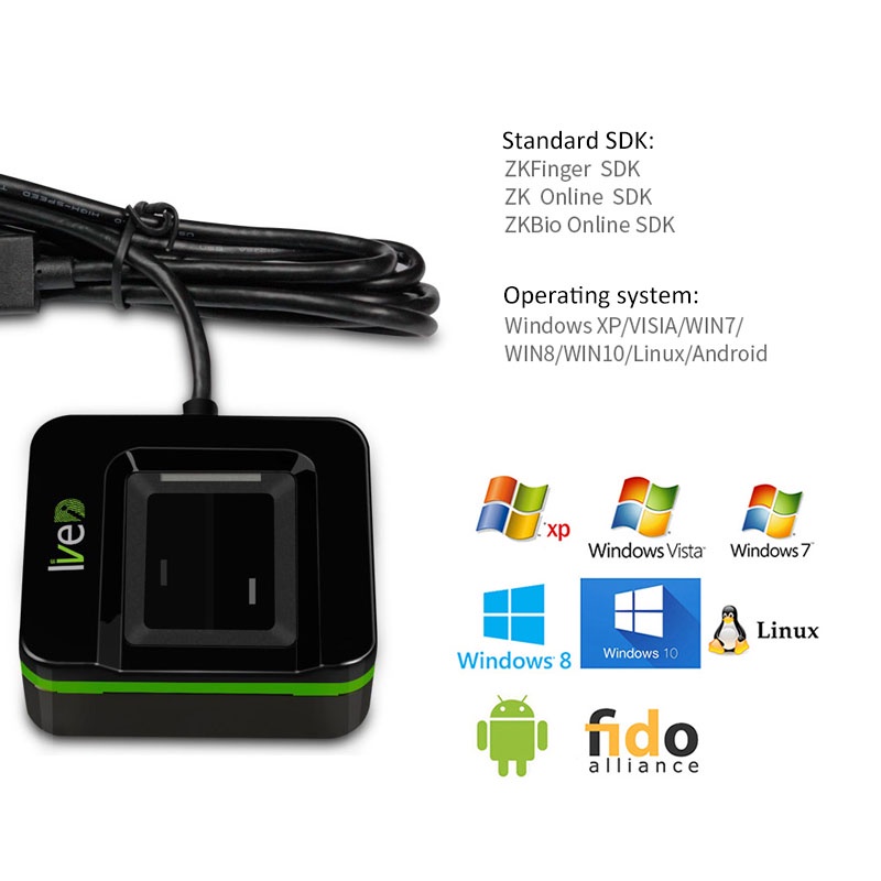 20R ماسح بصمات الأصابع البصري  - مراجعة Fingerprint Reader Usb وسعره