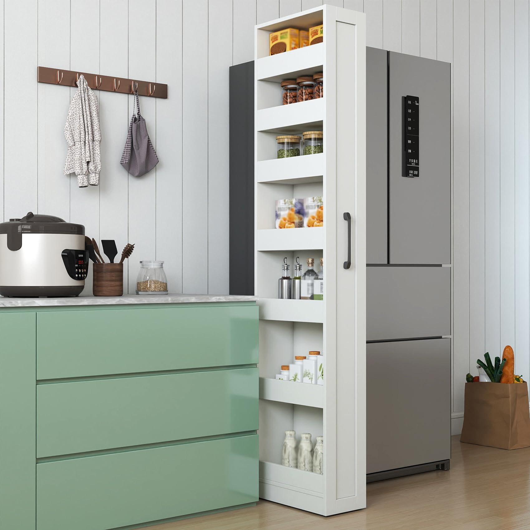 عربة تخزين ضيقة بـ 7 طبقات، رف - مراجعة Server Rack Shelf وسعره