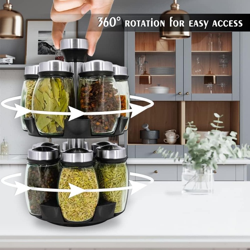 منظم توابل دوار للطاولة، رف تخ - مراجعة Server Rack Shelf وسعره