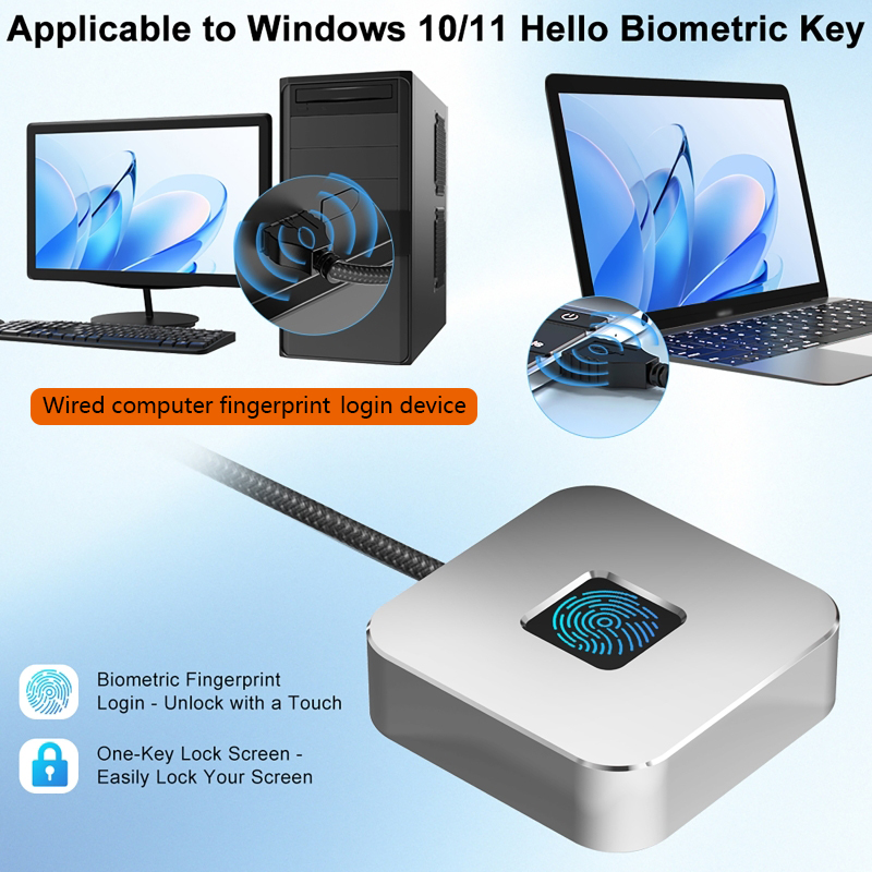 قارئ بصمات الأصابع USB مع كابل - مراجعة Fingerprint Reader Usb وسعره