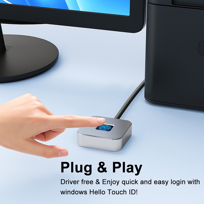 قارئ بصمات الأصابع USB مع كابل - مراجعة Fingerprint Reader Usb وسعره