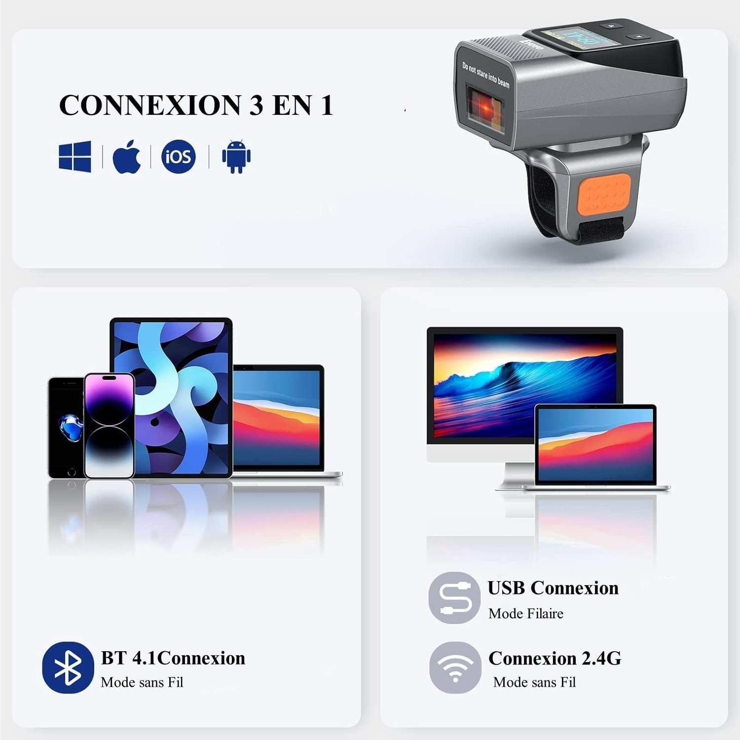ماسح ضوئي محمول للباركود أحادي - مراجعة Fingerprint Reader Usb وسعره