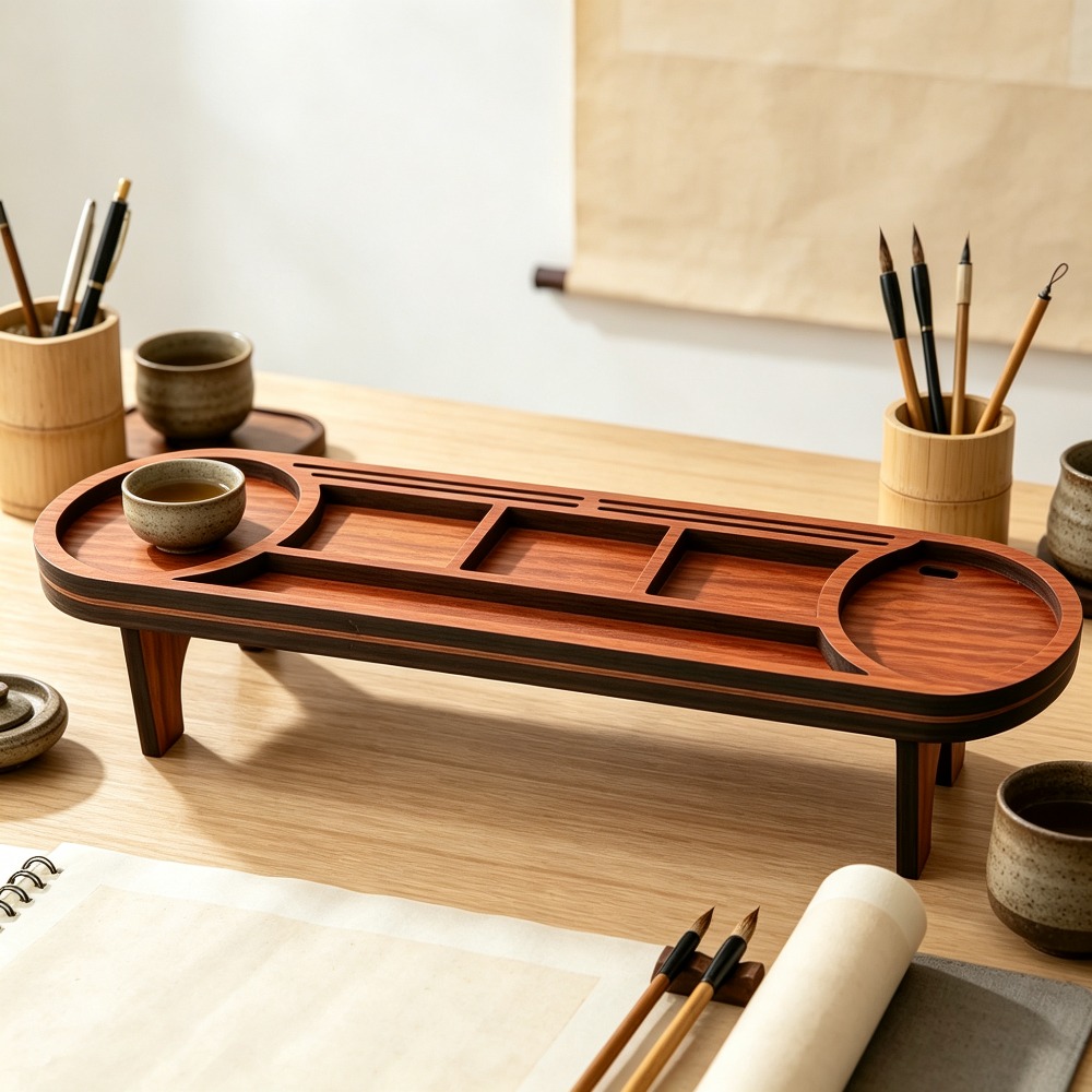 منظم مكتب خشبي مع حامل هاتف، ر - مراجعة Office Tech Accessories وسعره
