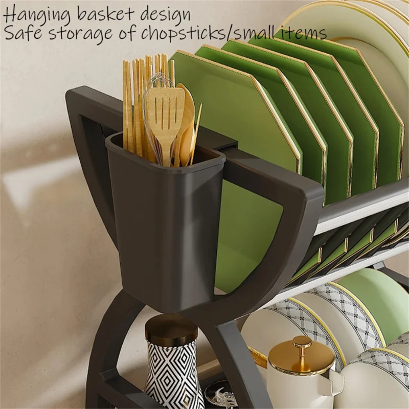 رف تجفيف أطباق من طبقتين لتنظي - مراجعة Server Rack Shelf وسعره